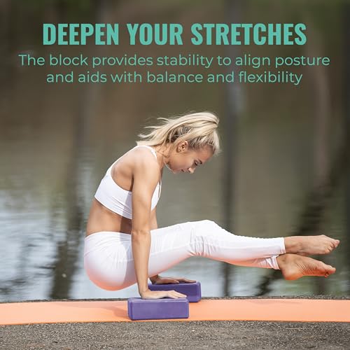 3in Foam Bulk Yoga Blocks, 10 Pack - color: Purple