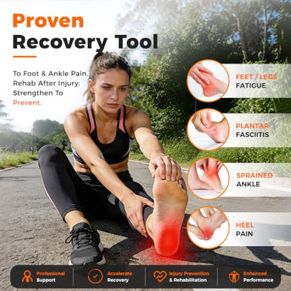 Adjustable Balance Board for Ankle Strengthening & Stability - color: Black