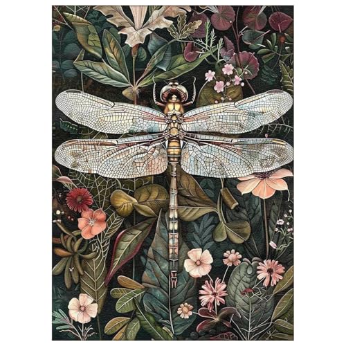 Dragonfly Paint by Numbers Kit for Adults, 16x20 inch | DIY Painting Kits Crafts for Adults, Relieve Stress, Gift, Home Wall Decor - color: Dragon