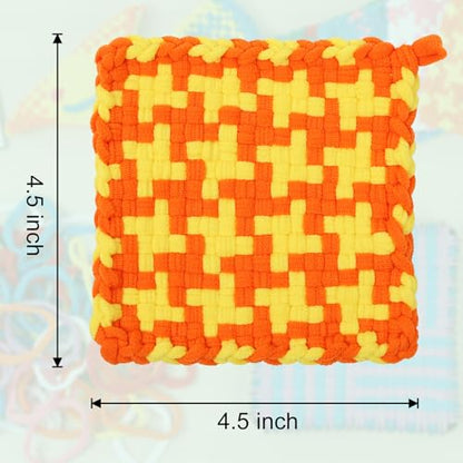 IQKidz Weaving Loom Kit for Girls Ages 8-12, DIY Arts and Crafts for Kids and Adults, Great Toy Gifts for Beginners 6-8 9 10 11 12, Potholder Knitting Loom with 224 Refill Loops - size: Integrated Loom