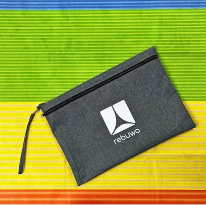 Rebuwo Travel Mat for Yoga & Pilates, Non-slip Suede Exercise Mat, Foldable Yoga Mat for Travel, Rubber Lightweight Travel Mat