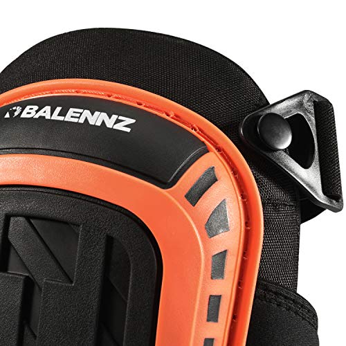 BALENNZ Professional Knee Pads for Work - Heavy Duty Foam Padding Gel Construction Knee Pads with Strong Double Straps – Comfortable Knee Protection for Indoor and Outdoor Use (Knee High Orange) - style: Knee High Orange