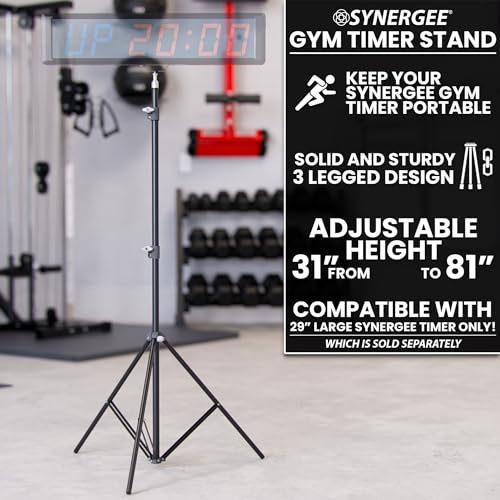 Synergee Gym Timer Stand – Fits Large 29" Synergee Timer - color: C) Floor Stand Only - Clock Not Included
