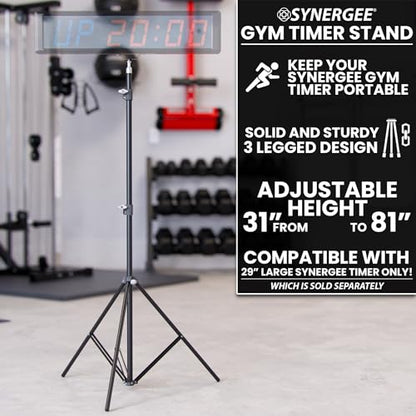 Synergee Gym Timer Stand – Fits Large 29" Synergee Timer - color: C) Floor Stand Only - Clock Not Included