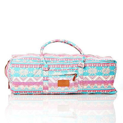 #DoYourYoga Full-Zip Extra Large Yoga Mat Tote Bag with Multi-Functional Storage Pockets for Sports Gym Pilates »Ghanpati« - color: PinkStyle