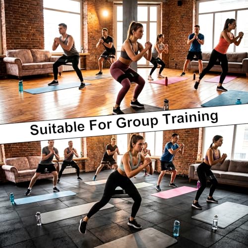 10 Pcs Fabric Resistance Bands for Working Out Non-Slip Booty Exercise Loop Bands for Legs, Glutes, and Fitness Training, Yoga Pilates Fitness Gym, Black