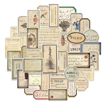 140 Pcs Vintage Aesthetic Stickers for Adults | Junk Journal Supplies for Scrapbooking Bullet Journal Collage Diary DIY Crafts - style: Vintage Aesthetic