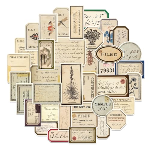 140 Pcs Vintage Aesthetic Stickers for Adults | Junk Journal Supplies for Scrapbooking Bullet Journal Collage Diary DIY Crafts - style: Vintage Aesthetic