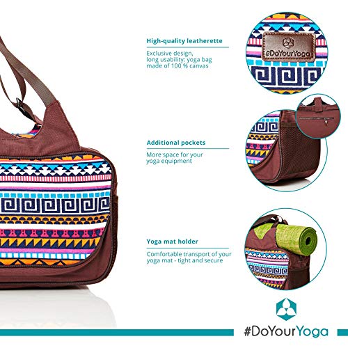 #DoYourYoga Full-Zip Extra Large Yoga Mat Tote Bag with Multi-Functional Storage Pockets for Sports Gym Pilates »Vimalaa« - color: Maya