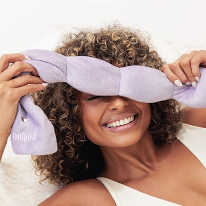 nodpod Patented Gentle Pressure Sleep Mask, Weighted Eye Mask | Patented Light Blocking Design for Sleeping, Travel & Relaxation, Bead Filled, Machine Washable, BPA-Free, Wisteria - color: Wisteria Cotton