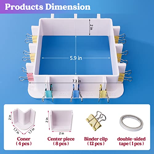 LET'S RESIN Adjustable Mold Housing for Silicone Molds Making (Not for Direct Resin Use), Silicone Mold for Resin Mold Making Silicone Rubber, Plastic Housing Frame for DIY Resin, Candle, Soap Molds