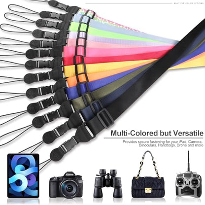FIEIL Universal Shoulder Strap, Sandwich Mesh Padded Neck Lanyard, Replacement Comfortable Bag Strap for Camera, Cellphone Tablet,iPad, Laptop, Luggage Bag, Binocular(Black) - color: Black