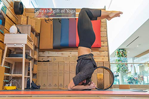 Enlighten Yoga Wheel - Great for Adding Active Strength and Flexibility to Your Exercise and Yoga Practice - color: Black