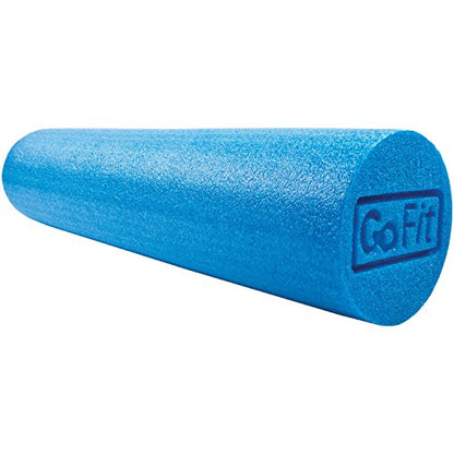 GoFit GoFit Foam Roller with Training Manual - color: Blue, size: 24 Inch