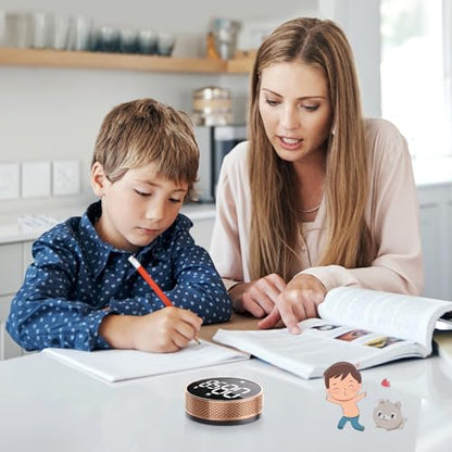 BlueSnail Kitchen Timer with LED Digital Display Smart Efficana for Home Classroom Gym Office, Volume and Brightness Adjustable Productivity Timer (Rose Gold) - color: Rose Gold