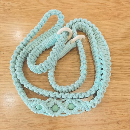 kiido Macrame Yoga Mat Carrying Strap [MAT NOT Included], Hand Woven Multi-Purpose Strap/Carrier - color: Mint Green