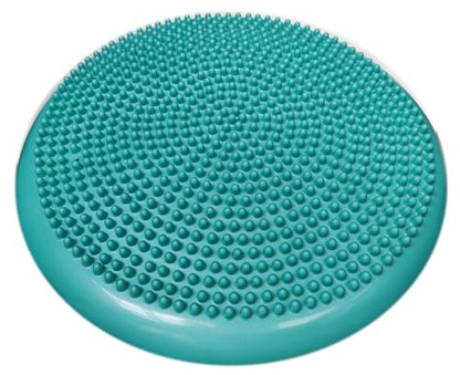 AppleRound Stability Cushion + Pilates Ball, 1 of Air Stability Wobble Cushion Bundle with 1 of 9-inch Pilates Ball - Pump Included