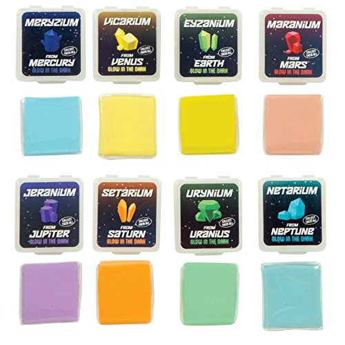 Raymond Geddes Galaxy Glow Kneaded Erasers for Kids (Pack of 24) - size: 24 Count (Pack of 1)