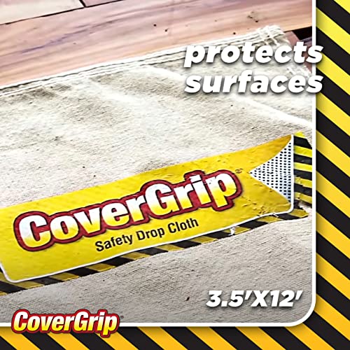 8 oz Canvas Safety Drop Cloth, 3.5' x 12' - size: 3.5X12, style: 8 oz