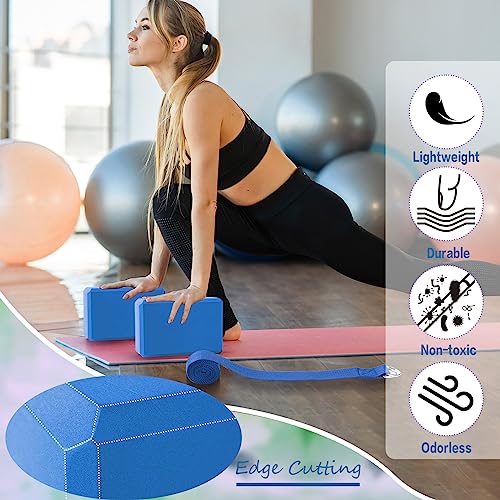 Wettarn 15 Pack Yoga Blocks and Straps Set for Stretching