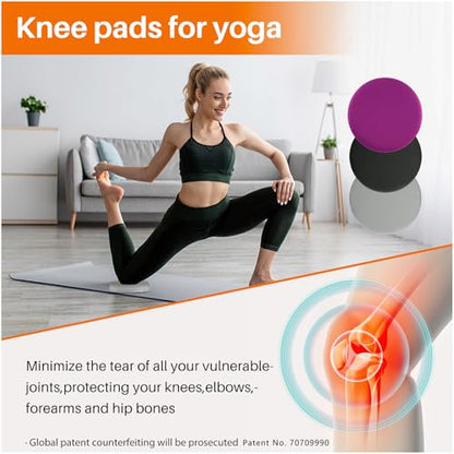 Yoga Knee Pad, 1.57 Inch Thick, Memory Foam and EPE Foam, Waterproof and Non-Slip, for Knees Elbows Wrist Hands Head Yoga Pilates Work Out Kneeling Pad, Exercise Mat 2 - color: Light Gray