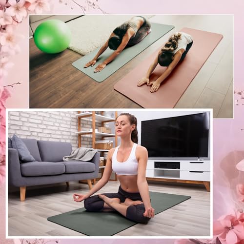 Timgle 6 Pack Yoga Mats Bulk 68x24 Inches Non Slip 4 mm Thick - color: Classic Color