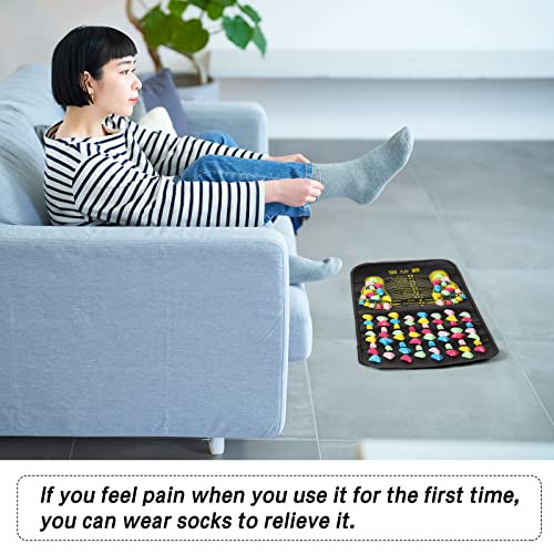 TrelaCo Foot Acupressure Massage Mat with Stones, 27.56 x 13.78 Inches - size: 27.56 x 13.78 Inch