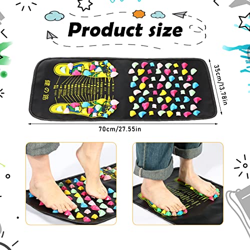 TrelaCo Foot Acupressure Massage Mat with Stones, 27.56 x 13.78 Inches - size: 27.56 x 13.78 Inch
