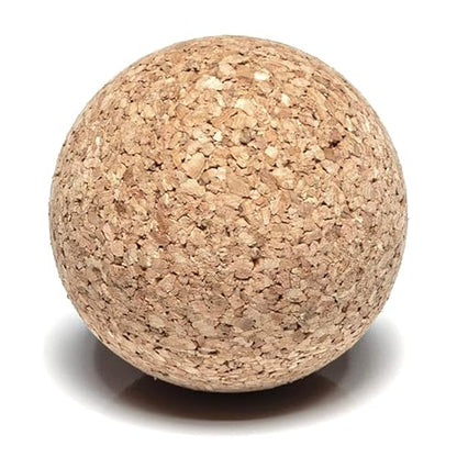 Go4Cork Cork Massage Ball - 2.4 inch | Natural Cork Yoga Massager Ball | For Muscle Release, Tension & Trigger Points, Firm Non-Slip Therapy Ball, Sustainable Wellness Gift & Foam Roller Alternative