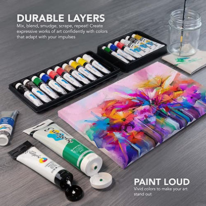 Daler Rowney System3 Crimson 150ml Acrylic Paint Tube - Acrylic Painting Supplies for Artists and Students - Artist Paint for Murals Canvas and More - Art Paint for All Skill Sets