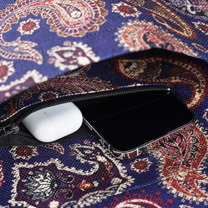 Yoga Mat Bag Yoga Tote Bag with Large Pocket and Zipper Pocket Yoga Mat Bag Carrier Fit Most Size Mats and All You Stuff - color: dark purple