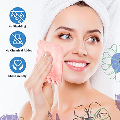 Orighty Makeup Remover Cloths, Cleansing, Reusable, Soft & Washable Coral Fleece Microfiber Washcloths/Towel for Face, Eye, Lips, Pack of 48, 7 x 7 inch - size: Pack of 48 (7 x 7 in)