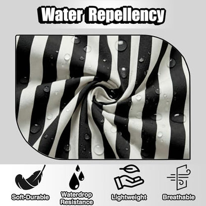 TOSHEX Kitchen Apron Cotton Waterdrop Resistant Adjustable Button Women Men | Premium Cotton Cooking Apron with Pocket. Striped, Gift, Black - color: Black