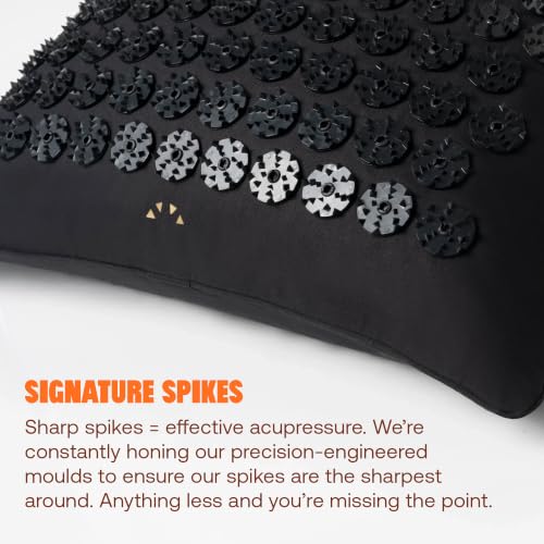 ShaktiMat Acupressure Pillow, Neck & Shoulder Relief, Premium Level 3 Black - color: Premium-black, size: Level 3