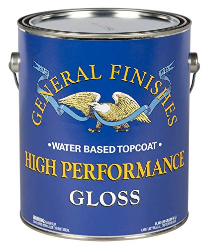 General Finishes High Performance Water Based Topcoat, 5 Gallon, Gloss - color: Gloss, size: 5 Gallon