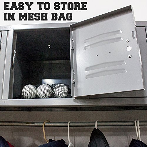 Crown Sporting Goods Regulation Size Lacrosse Balls in Mesh Storage Bag
