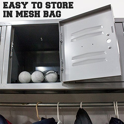 Crown Sporting Goods Regulation Size Lacrosse Balls in Mesh Storage Bag