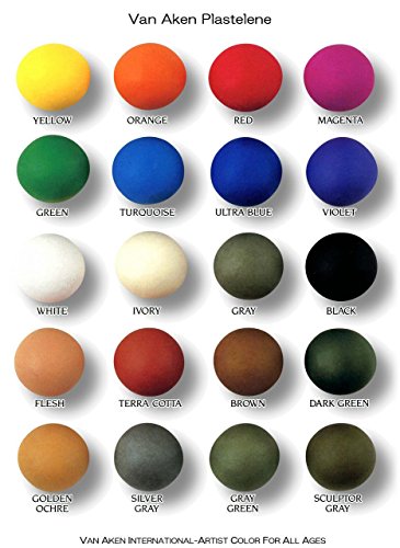 Van Aken Plastalina Modeling Clay - Gray, 1 lb, Modeling Clay