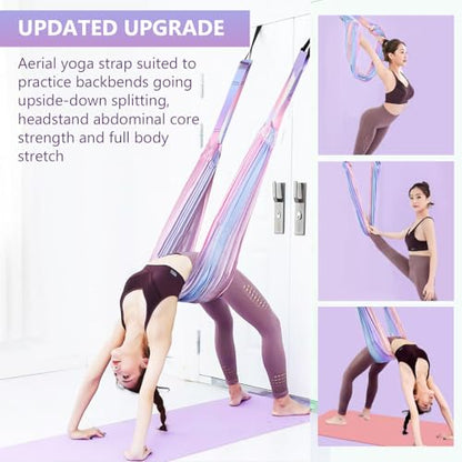 Yoga Stretch Rope,Leg Stretcher Strap,Fitness Training Aid Band, Home Gym Equipment Assist Stretch Strap for Fitness Gymnastics Dance Aerial Yoga Ballet