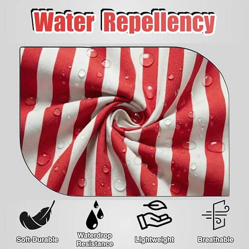 TOSHEX Kitchen Apron Cotton Waterdrop Resistant Adjustable Button Women Men | Premium Cotton Cooking Apron with Pocket. Striped, Gift, Red - color: Red