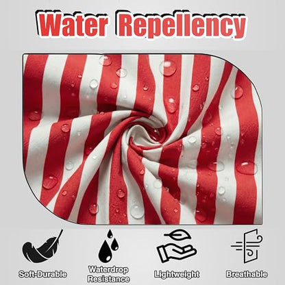 TOSHEX Kitchen Apron Cotton Waterdrop Resistant Adjustable Button Women Men | Premium Cotton Cooking Apron with Pocket. Striped, Gift, Red - color: Red