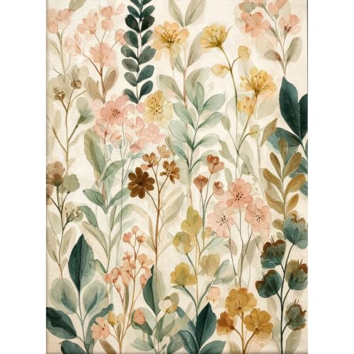 Cute Flower Diamond Art Kits for Adults Diamond Painting Kit for Beginner | Vintage Flower 5D DIY Funny Diamond Dots Full Drill Crafts for Gem Art Dot Art for Adults Home Wall Decor for Teens 12x16 in - color: DP04905