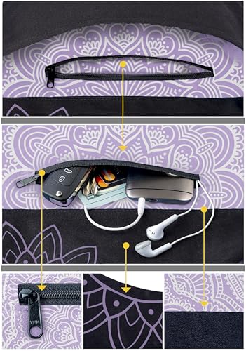 Yoga Mat Bag & Carrier with Pockets for Women | Holds yoga & pilates mats up to 72 in, Fits thick mats, Water bottle & zip pockets, 2 mat straps included, Gift-boxed - color: Lavender Bliss