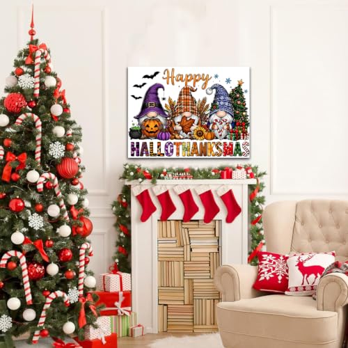Gnome Diamond Painting Kits for Adults, Holiday Diamond Art for Adult | Full Round Drill Paint by Diamond, Hallothanksmas Diamond Painting Gem Art, Arts and Crafts for Adults Beginners 12x16 Inch - color: Gnome