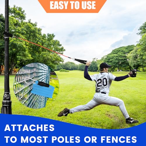Davllin Baseball Resistance Trainer,Training Aid for Baseball Softball Pitchers,Interchangeable Grips to Build Arm Strength,Arm Bands for Baseball Players,Baseball Throwing Trainer,Great to Warm-Up - style: 12-in-1 Classic