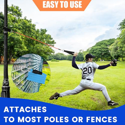 Davllin Baseball Resistance Trainer,Training Aid for Baseball Softball Pitchers,Interchangeable Grips to Build Arm Strength,Arm Bands for Baseball Players,Baseball Throwing Trainer,Great to Warm-Up - style: 12-in-1 Classic