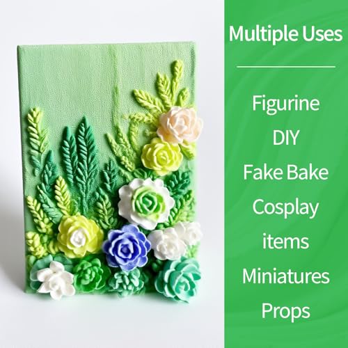 Air Dry Clay Lightweight, Flexible Modeling Clay for Adults Arts and Crafts | Professional & Moldable, Soft & No-Stick, Polymer Clay for Sculpting, Molding,Anime Figures,Making Costumes,DIY Projects - color: Light Green