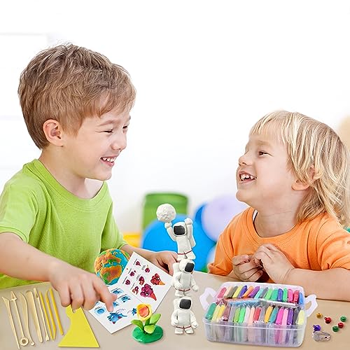 PeacePeo Polymer Clay Kit 215 Pcs Oven Bake Clay 110 Colors | Modeling Baking Clay, Non-Sticky, Non-Toxic, Sculpting Tools, Soft and Easy to Shape for Kids, Adults, Beginners DIY Crafts