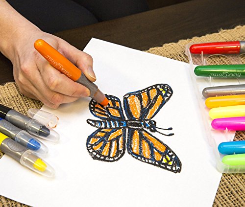 Faber-Castell Gel Crayons: 12 Jumbo Gel Crayons in Durable Storage Case | Back to School Art Supplies |Toddler Art Supplies for Coloring and Kids Drawing, Screen Free Summer Fun (Ages 3+) - style: 12 Original Colors