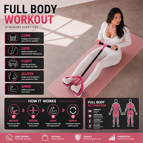 Pedal Resistance Band with Handle Exercise Fitness Bands for Home Workout
